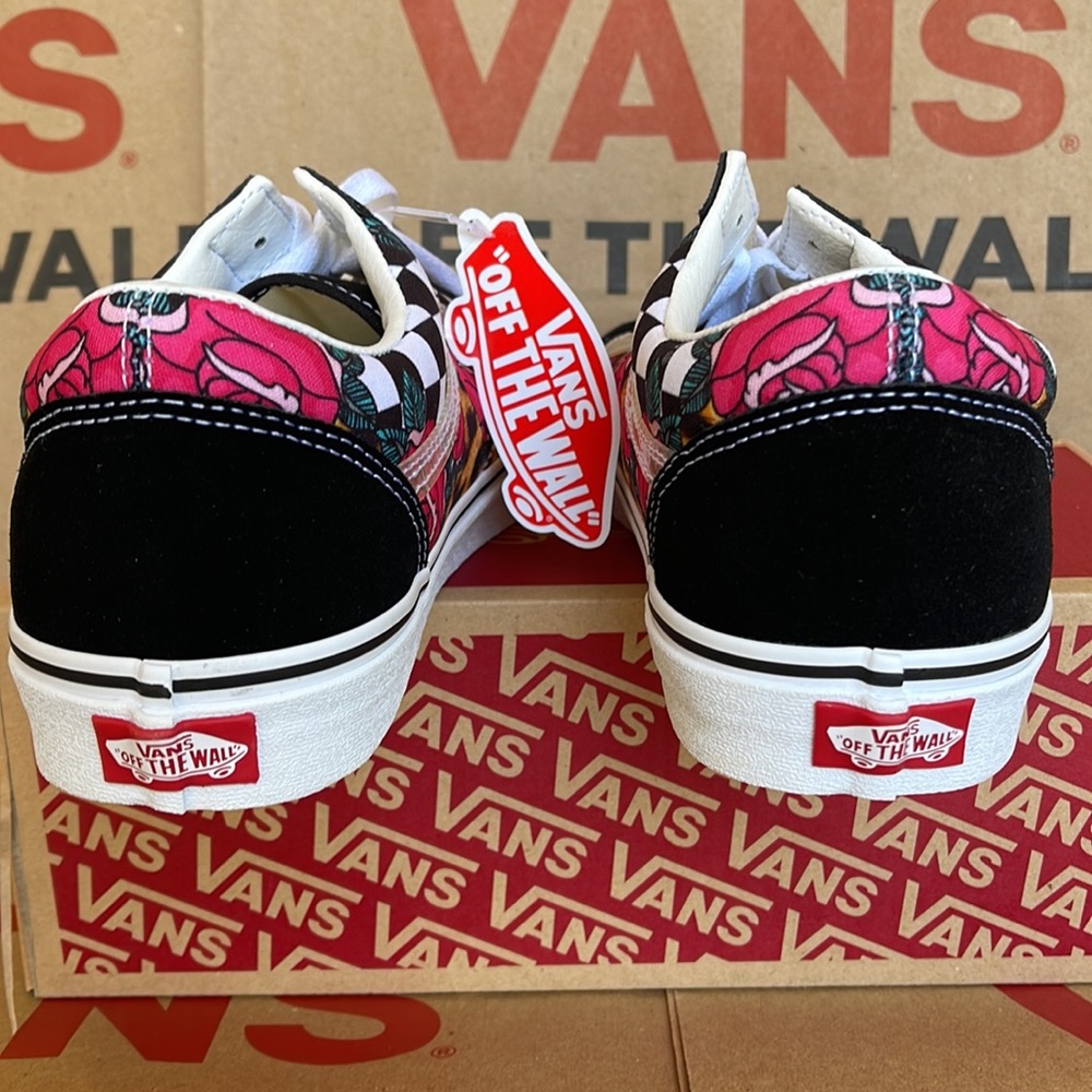 Vans Old Skool Rose Animal check True White/Multi WMNS sneakers - Picture 14 of 16
